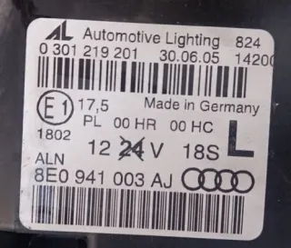 8E0941003AJ Фара левая Audi A4 B7 Арт e11658628, вид 6