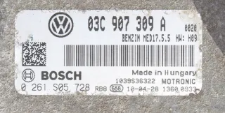 03C907309A Блок управления двигателем Volkswagen Golf 6 Арт e11655167, вид 4