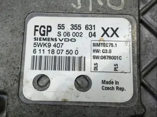 55355631 Блок управления двигателем Opel Vectra C  Арт e11654615, вид 3