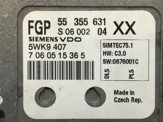 55355631 Блок управления двигателем Opel Vectra C  Арт e11654605, вид 2