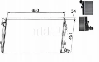 CR,1395,000S Радиатор основной Seat Toledo 3 Арт AL12724487064_3, вид 2