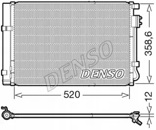 DCN41011 Радиатор кондиционера  Hyundai i20 1 Арт AL12971691210, вид 2