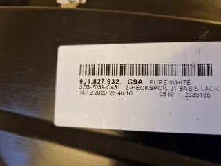 9J1827932 Крышка багажника (дверь 3-5) Porsche Taycan Арт AL13237137325, вид 3