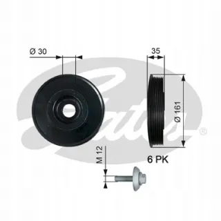 TVD1025A Шкив коленвала Volvo V70 2 Арт AL13286576758_13, вид 2