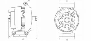 595.588.090.130 Генератор Ford Fusion 2 Арт AL13775002243, вид 9