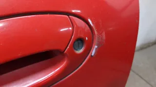 8131029000 Дверь передняя левая красная Hyundai Lantra 2 Арт 9398510, вид 3