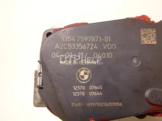13547597871 Заслонка дроссельная электрическая BMW 5 F10/F11/GT F07 Арт AM21776839, вид 5