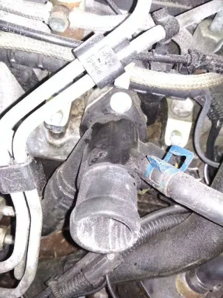 028121133B Фланец (тройник) системы охлаждения Volkswagen Sharan 1 Арт 2_21001, вид 2