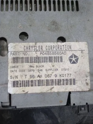 P04858560AD Блок радио Chrysler Voyager 3 Арт 2_16110, вид 3