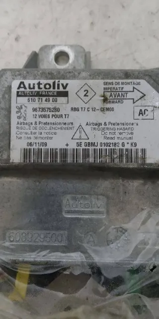 9673575280 Блок AirBag Peugeot 308 1 Арт 2_7311, вид 2