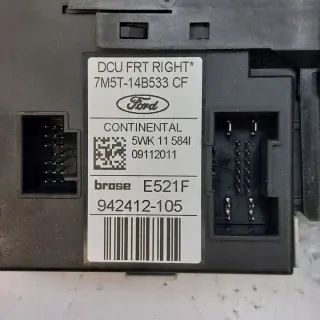7M5T-14B533CF 5WK11584I 942412-105 Моторчик стеклоподъемника Ford Kuga 1 Арт e10616209, вид 5