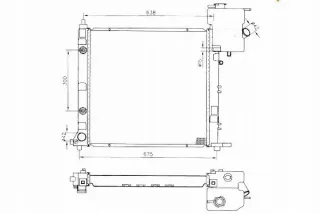 50582,NRF,BOX Радиатор основной Mercedes Vito W638 Арт AL12375848004_2, вид 1