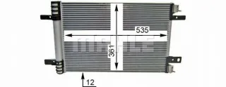AC886000P Радиатор кондиционера  Opel Zafira Life Арт AL12633525578, вид 4