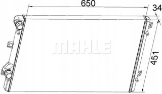 CR,1538,000S Радиатор основной Volkswagen Golf 5 Арт AL12633611312_4, вид 14