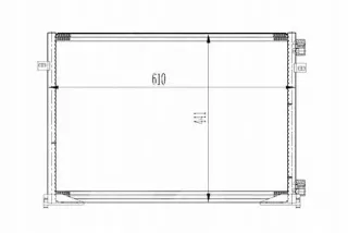 DEP037-016-0034,RS7 Радиатор кондиционера  Nissan Primastar Арт AL12640946299_2, вид 2