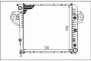 DEP023-017-0005(iMOTO) Радиатор основной Jeep Cherokee KJ Арт AL12677727736, вид 2