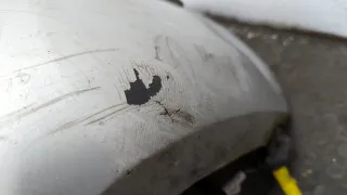  Бампер передний серебристый Renault Megane 2 Арт 20414200, вид 2