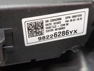 39149590,YQ00336480 Блок управления печки / климат-контроля Opel Crossland x Арт 8366548, вид 3