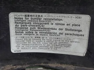 521190E952, 521190E400 Бампер тойота, тоёта хайлендер у70 (у Toyota Highlander 3 restailing Арт ARM328664, вид 9