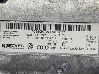 4E0035729 4L0910729 Блок комфорта Audi A6 C6 (S6,RS6) Арт e8481478, вид 4