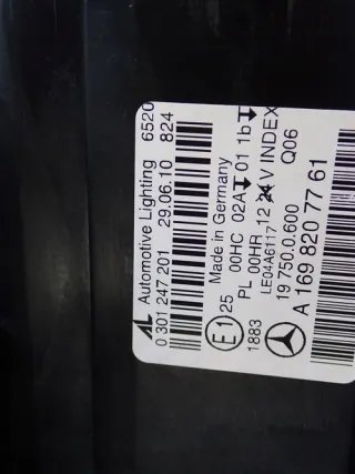 A1698207761 Фара левая Mercedes B W246 Арт e10658344, вид 5