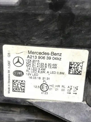A2139063904 a2139063904 Фара левая Mercedes E W213 Арт e10658777, вид 13