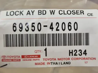6935042060, 6935042060, 69350-42060, 163800-0790, T51-61382-A замок багажника Toyota Rav 4 4 Арт DN201377, вид 3