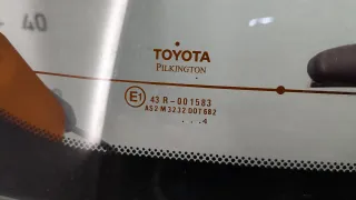 681050D011 Стекло заднее Toyota Yaris 1 Арт 11398046, вид 2