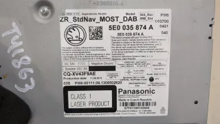 5E0035874A Блок навигации Skoda Octavia A7 Арт 9126308, вид 5