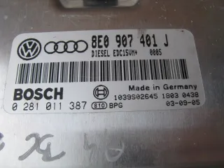 8E0907401J Блок управления двигателем Audi A4 B6 Арт e6221812, вид 2