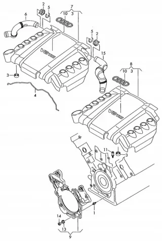4L0103925D 4L0103925 Декоративная крышка двигателя Audi Q7 4L Арт e9600760, вид 6