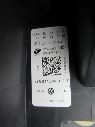 11B941036H Фара правая Volkswagen ID4 Арт e10675825, вид 10