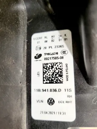 11B941036B Фара правая Volkswagen ID4 Арт e10675921, вид 3