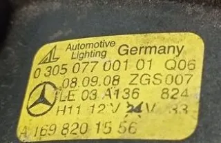 A1698201556 030507700101 Фара противотуманная левая Mercedes A W169 Арт e10680790, вид 5