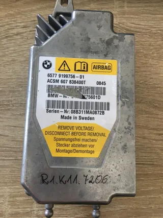 9199756 Блок AirBag BMW 5 F10/F11/GT F07 Арт e10695999, вид 1