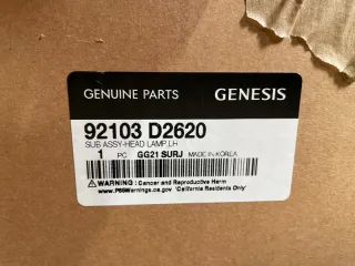92103D2620 Фара передняя Genesis G90 2 Арт 2-2424, вид 9