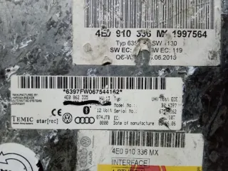 4E0862335 Блок управления телефоном Audi A6 C6 (S6,RS6) Арт 2-12318, вид 2