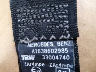A1638602985 Ремень безопасности Mercedes ML W163 Арт 2-107830, вид 2