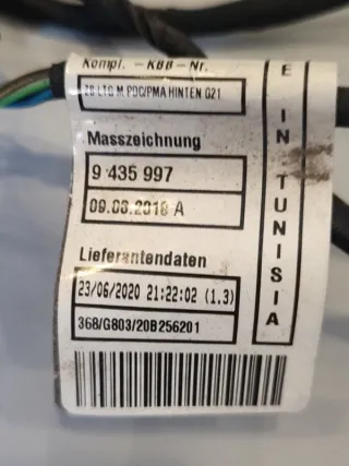 61129835608 Жгут проводки парктроников BMW 3 F80 Арт 2-163857, вид 4