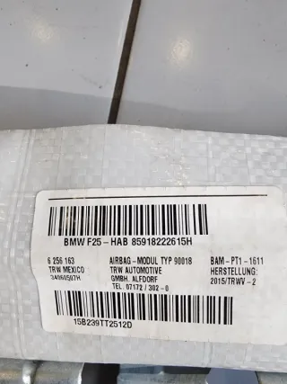 72129182226 Подушка безопасности боковая (шторка) BMW X3 F25 Арт 2-168050, вид 3