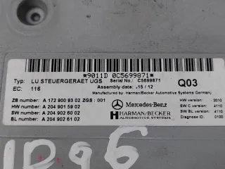 A1729009302 Блок управления мультимедиа Mercedes C W204 Арт 2-271484, вид 5