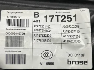 A2477202006 Стеклоподъемник Mercedes B W247 Арт 2-289381, вид 3