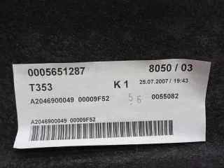A2046900049 Полка задняя Mercedes C W204 Арт 2-405047, вид 4