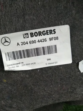 A20469044269F08 Обшивка багажника Mercedes C W204 Арт 2-444058, вид 4