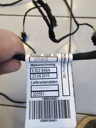 61126802846 Жгут проводки парктроников BMW 7 G11/G12 Арт 2-489827, вид 4
