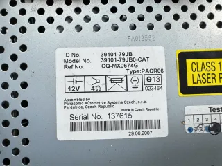 3910179JB0CAT Магнитола Suzuki SX4 1 Арт 2-540495, вид 7