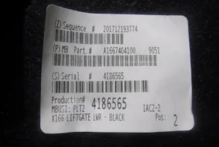 A1667404100 Обшивка багажника Mercedes GLS X166 Арт 2-630929, вид 4