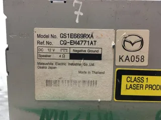 GS1E669RXA Магнитола Mazda 6 2 Арт 2-649135, вид 6