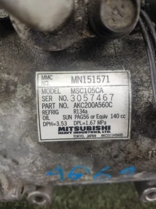  Компрессор кондиционера Mitsubishi Outlander 1 Арт 2-711886, вид 4