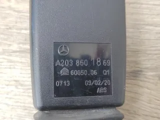 A2038602869 Замок ремня безопасности Mercedes C W203 Арт 2-747632, вид 5